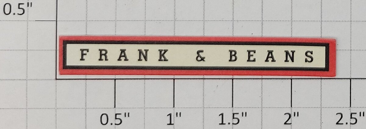 American Flyer FL3040-1 Flyerville "Frank & Beans" Stand Red / Black Sign