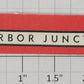 American Flyer FL0235 274 "Harbor Junction" Red/Black Freight Station Sign