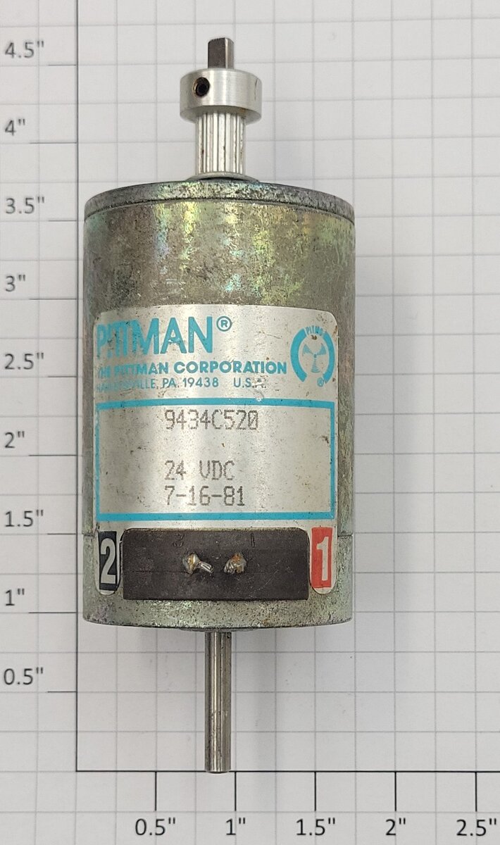 Pittman 9434C520 20-Volt DC Can Motor with Pulley