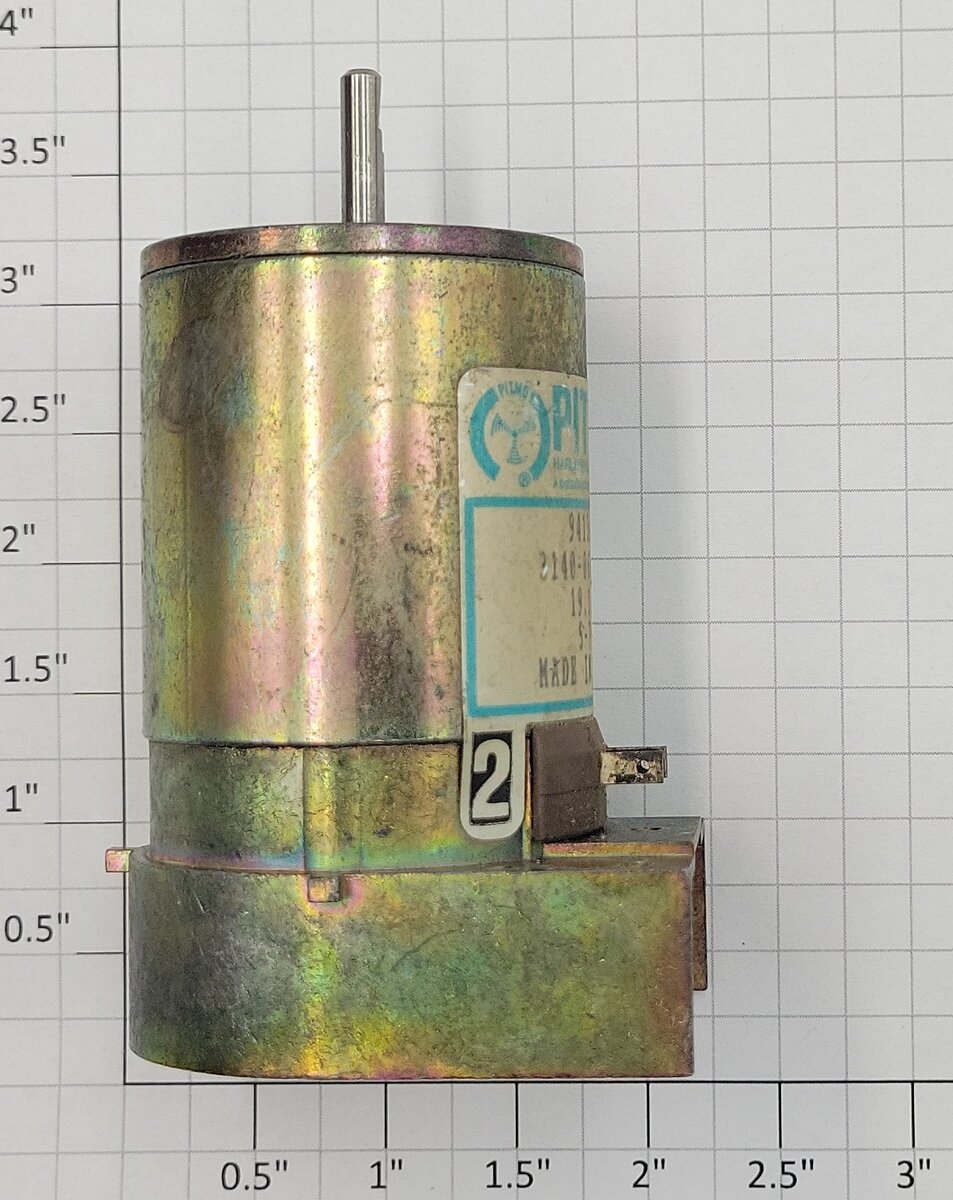 Pittman 9413D319 19-Volt DC Can Motor with Fly Wheel on Bottom