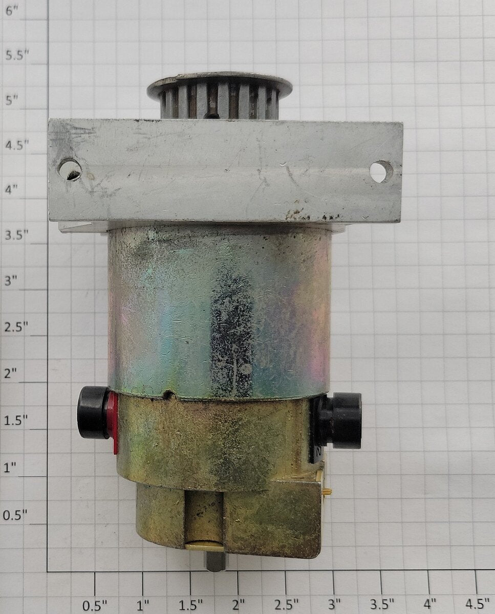 Pittman 14201E144 12-Volt DC Can Motor with Pulley on Bottom