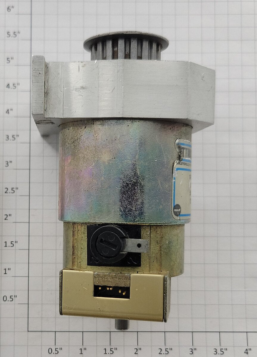 Pittman 14201E144 12-Volt DC Can Motor with Pulley on Bottom
