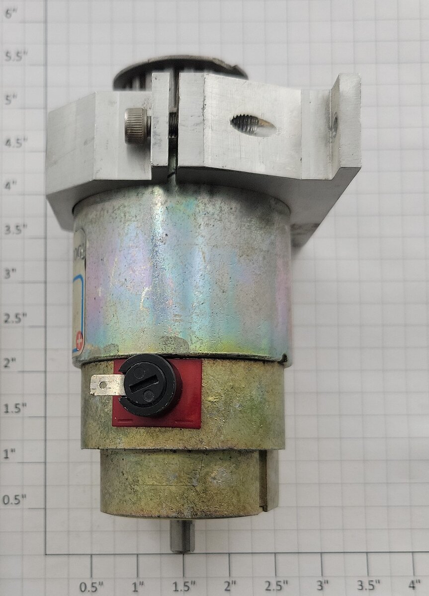 Pittman 14201E144 12-Volt DC Can Motor with Pulley on Bottom