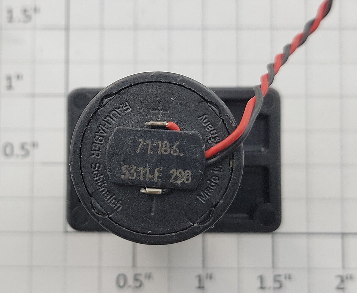 Faulhaber 71186 12-Volt Can DC Motor in Molded Plastic Case