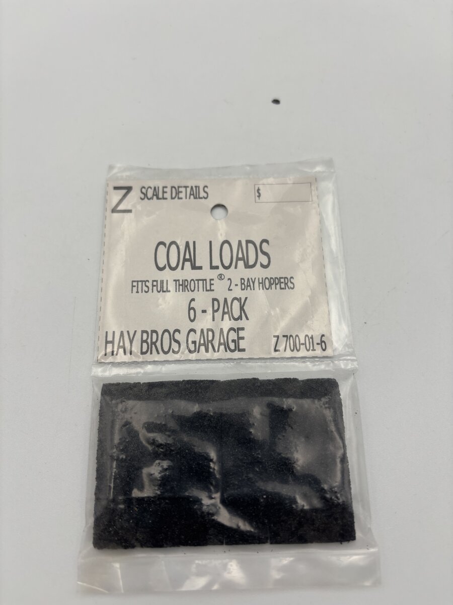 Haybros 700-01-6 Z Scale Coal Loads (Bag of 6)