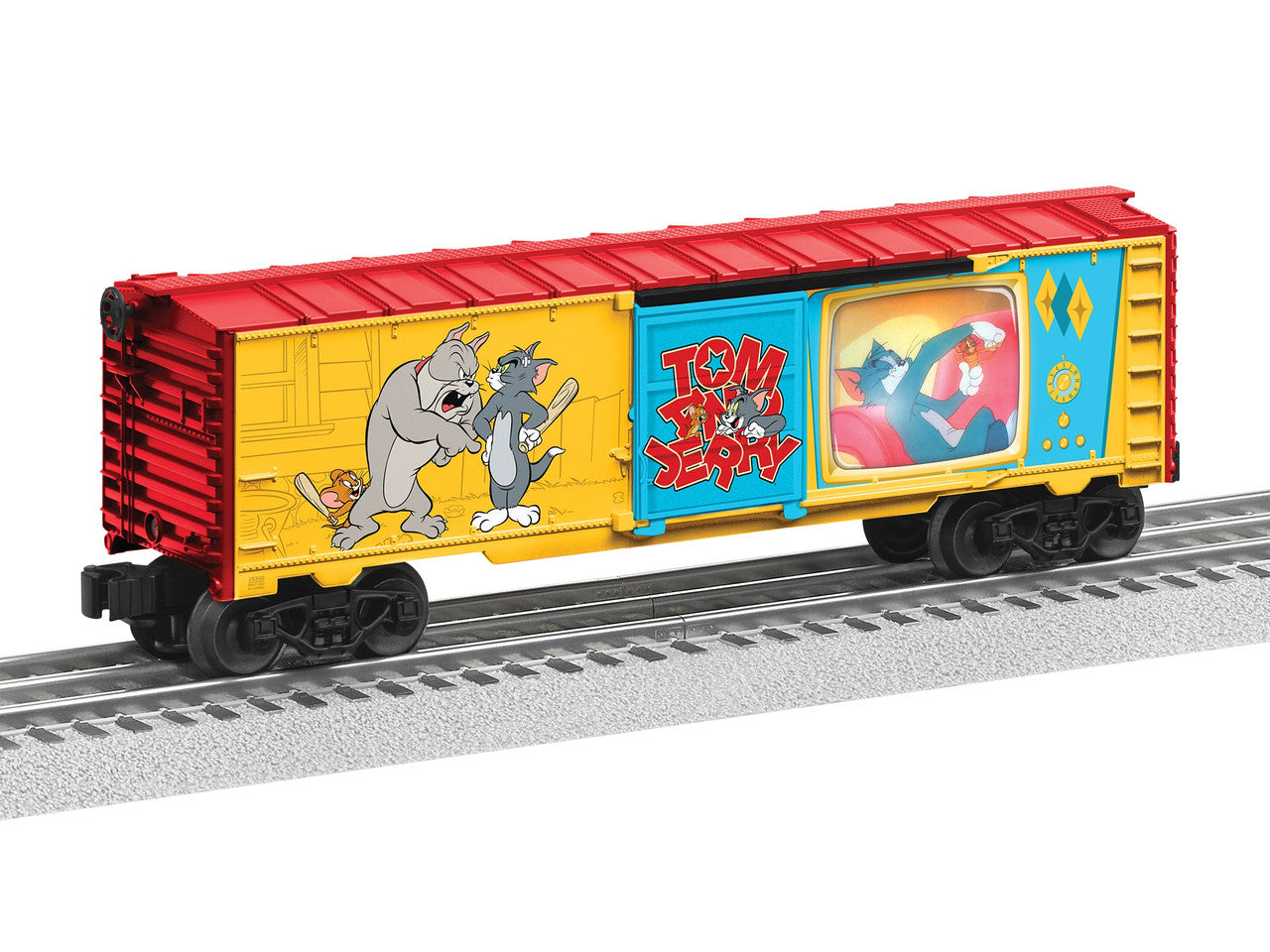 Lionel 2528530 O Tom and Jerry Illuminated Cartoon Boxcar