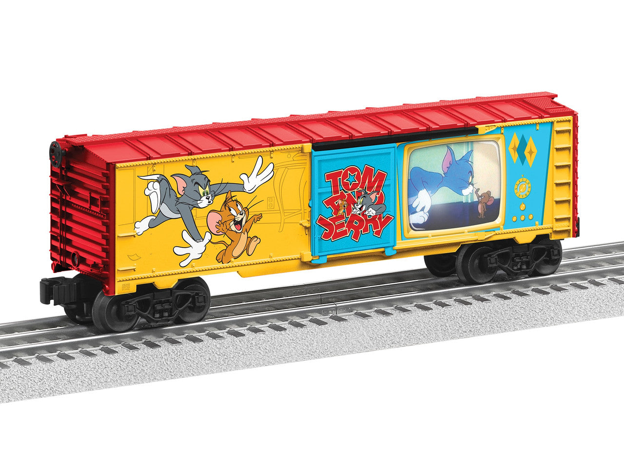 Lionel 2528530 O Tom and Jerry Illuminated Cartoon Boxcar