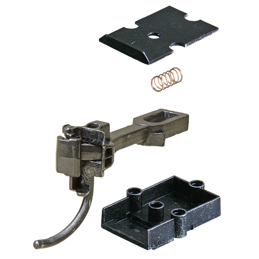 Kadee 1746 O "SBE" Bottom Shelf Long Centerset Metal Couplers w/Gearboxes