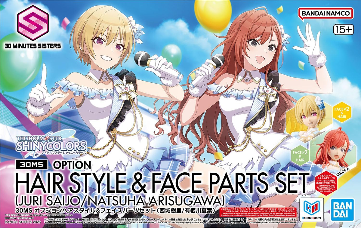 Bandai 2815173 30MS Option Hair Style & Face Parts Set