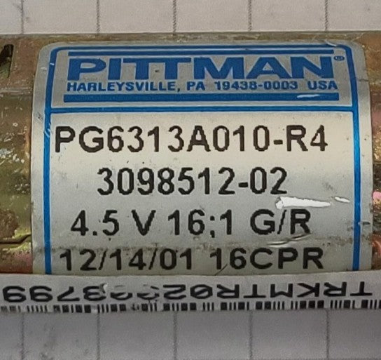 Pittman PG6313A010-R4 12 Volt Can Motor with Gearhead