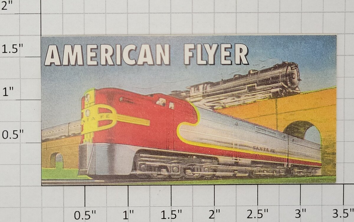 American Flyer FB577NV Small Steam Over Alco Billboard Insert