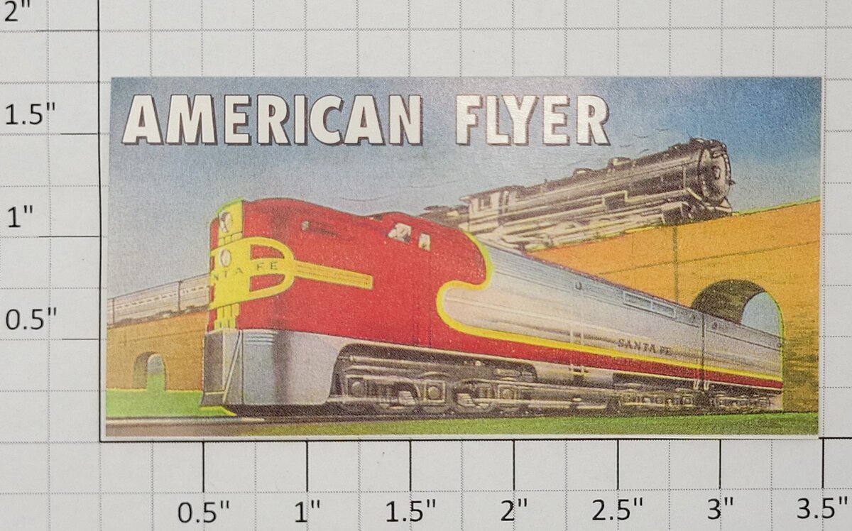 American Flyer FB577NV Small Steam Over Alco Sticker Decal