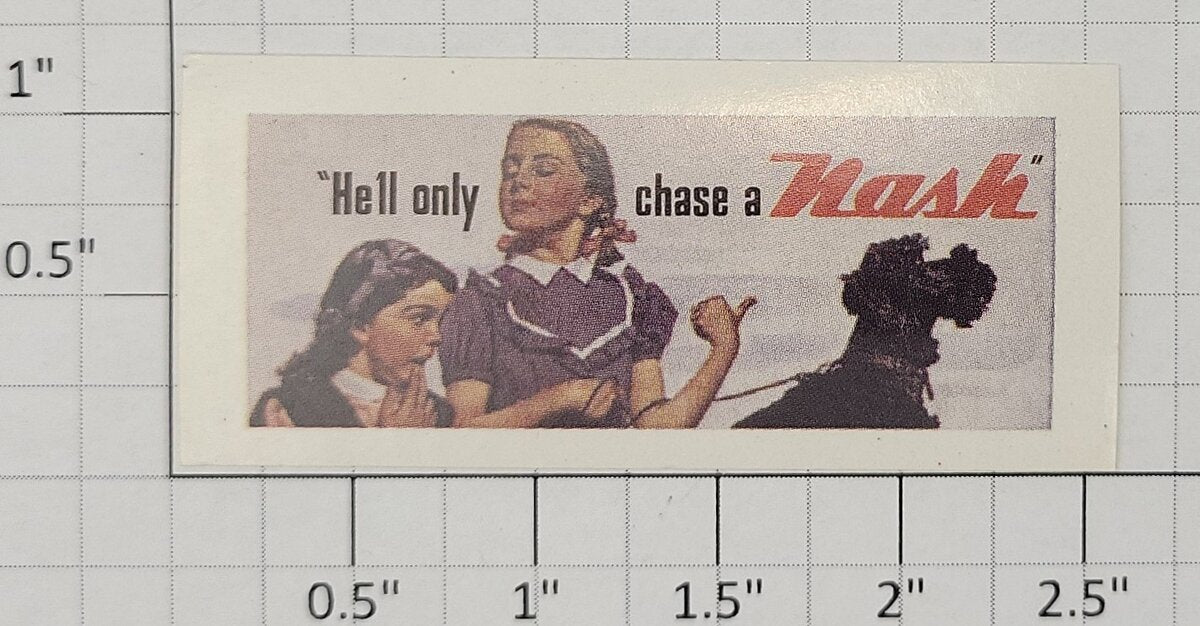 American Flyer ST-NASHNV All-Aboard "Nash" Panel Sticker Decal