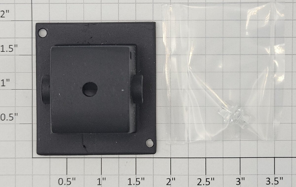 American Flyer PA10928 S Gauge Metal Black Switch Lamp Housing with Lenses