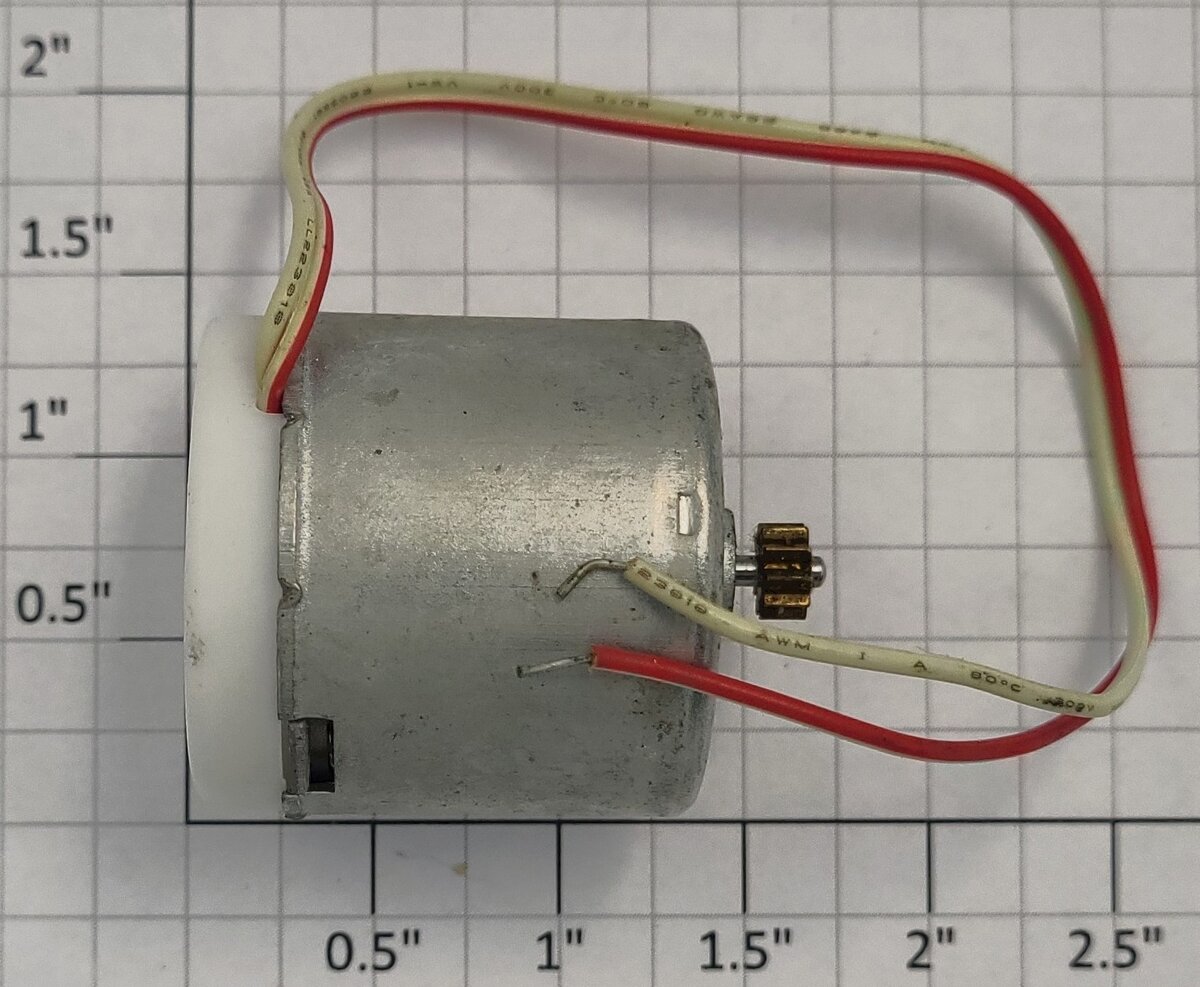 Zheng 32ZYC2 12 Volt DC Can Motor with Pinion Gear