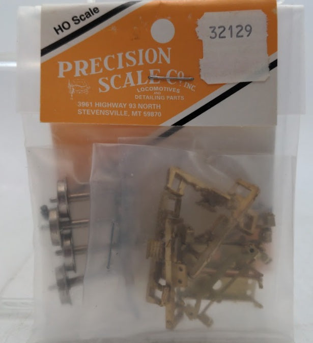 Precision Scale Co. 32129 HO Scale Vintage Wheels & Brass Trucks Kit