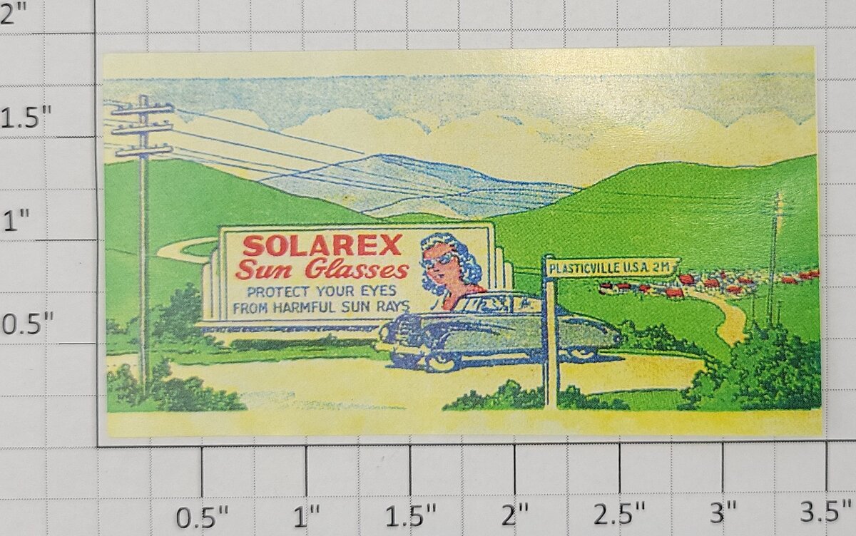 American Flyer PLVSOLNV Small Solarex Billboard Sticker Decal