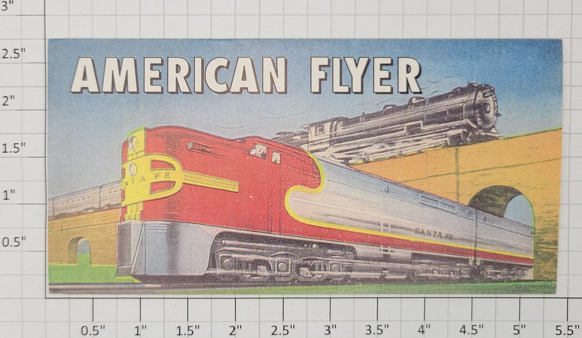 American Flyer FB577NV Steam and Diesel Billboard Insert
