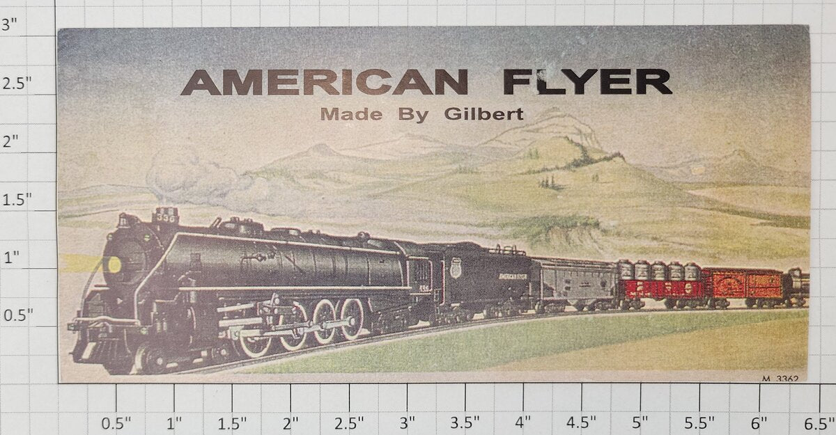 American Flyer M-3362 Challenger Freight Billboard Insert