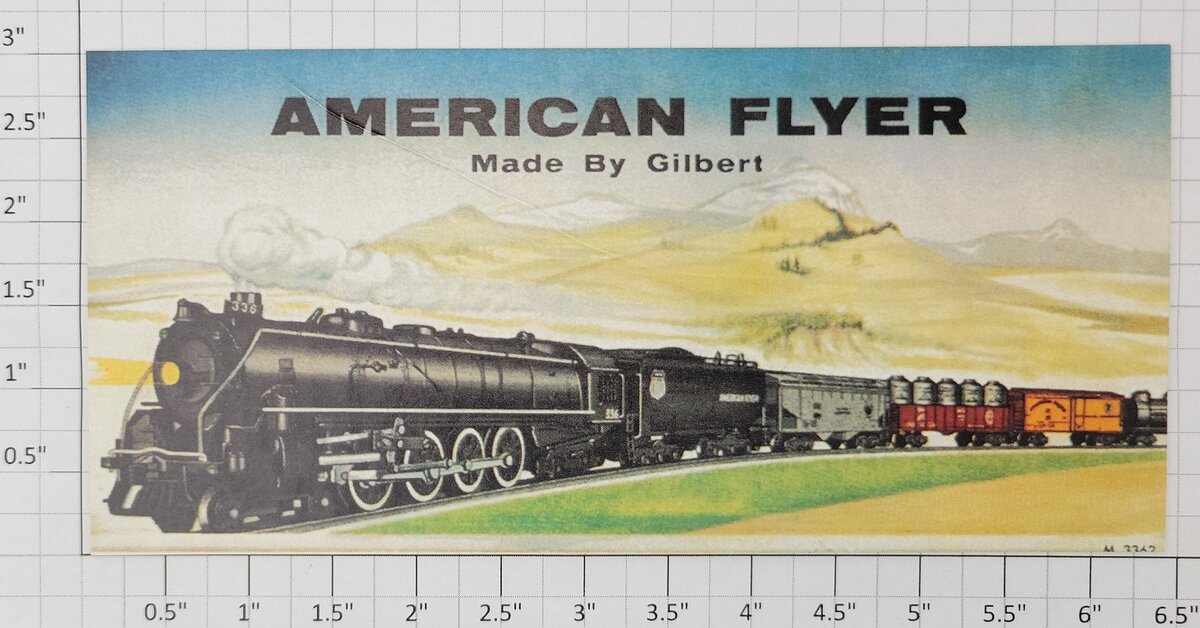 American Flyer M-3362-T Challenger Freight Thick Billboard Insert