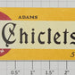 American Flyer FLV0225D Yellow "Adams Chiclets" Sign