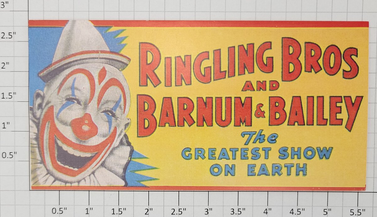 American Flyer HSP-FB577 "Ringling Bros & Barnum and Bailey" Billboard Insert