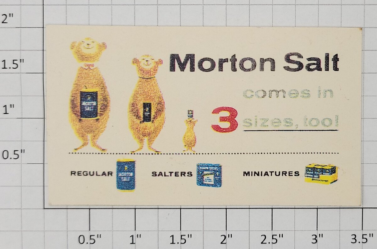 American Flyer INS-SALTNV Small Morton Salt Billboard Insert