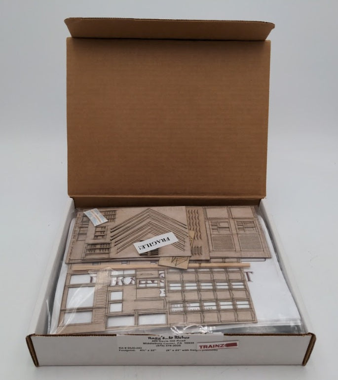 Raggs to Riches DUD-HO HO Scale Durango Depot Laser Cut Wood Building Kit