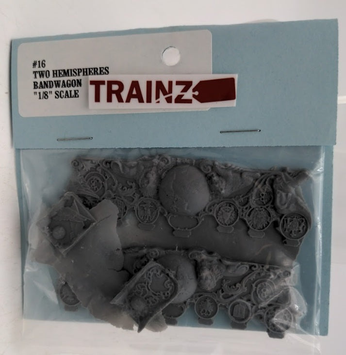 Acme 16 HO Scale By The Tinplate Shop Gray Plastic Two Hemispheres Bandwagon Kit