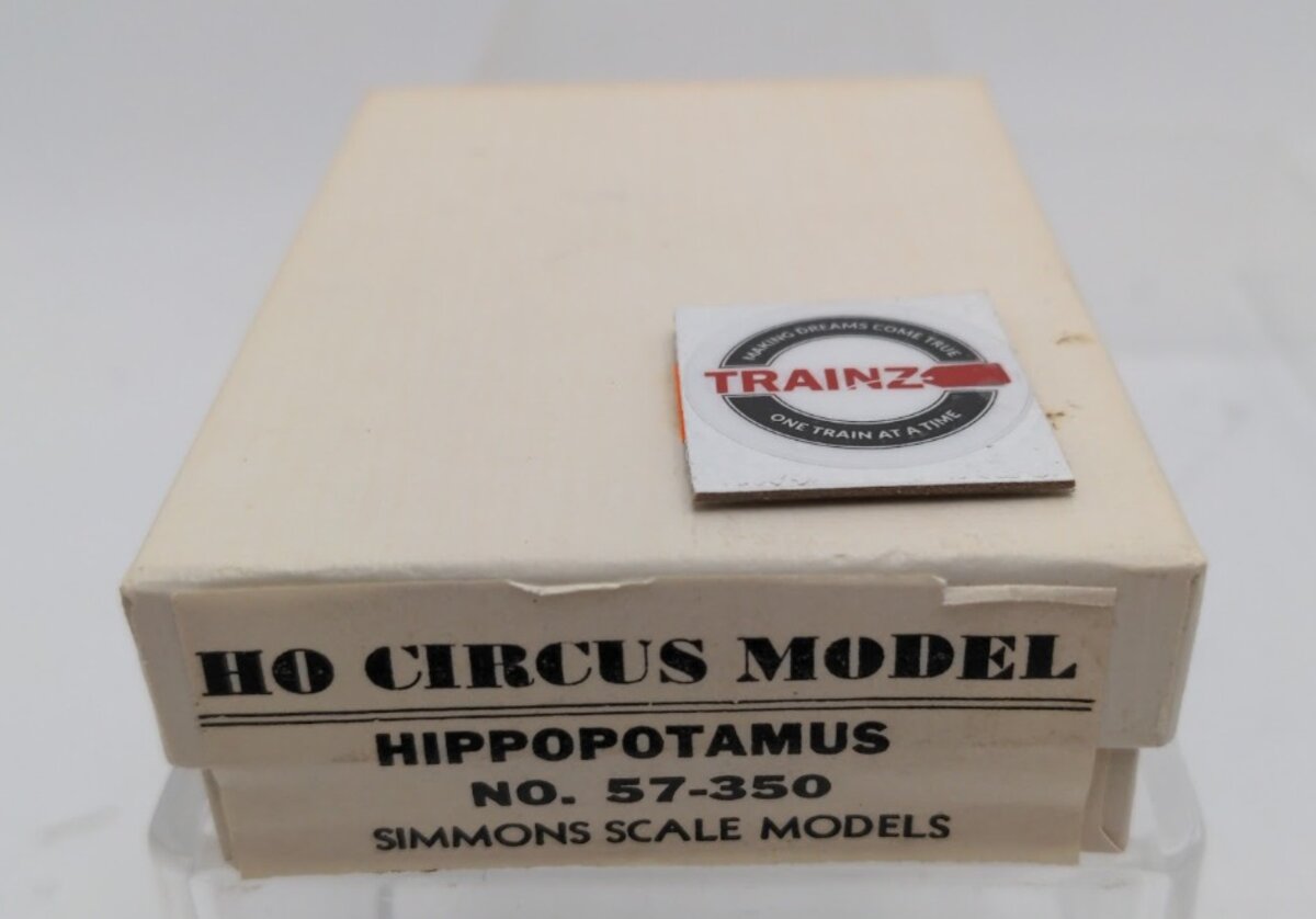 Simmons 57-350 This is a Simmons HO Scale Circus Model Hippopotamus Kit