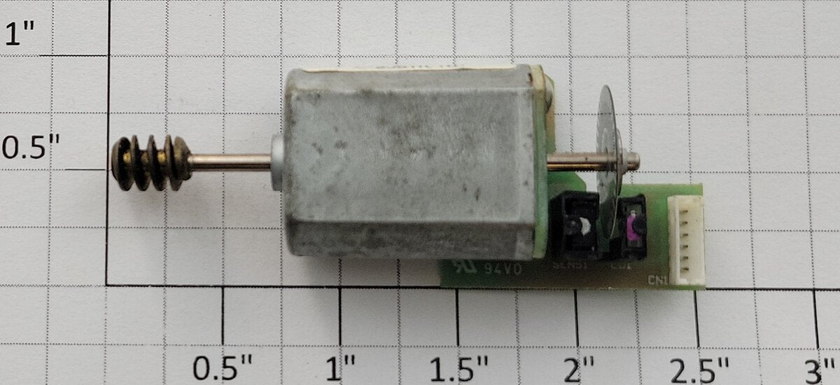 Mabuchi FK-130SHX 12-Volt DC Flat Can Motor with Worm Gear and Strobe