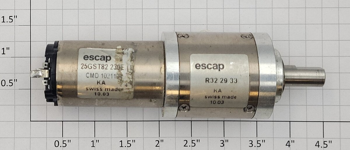 Escap 25GST82 230E 1 18-Volt DC Can Gear Motor