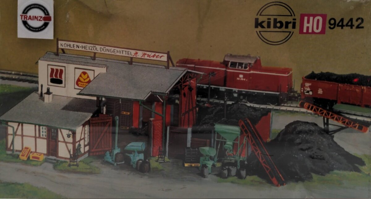 Kibri B-9442 HO Coal Station Supplier Store Train Railroad Building Kit