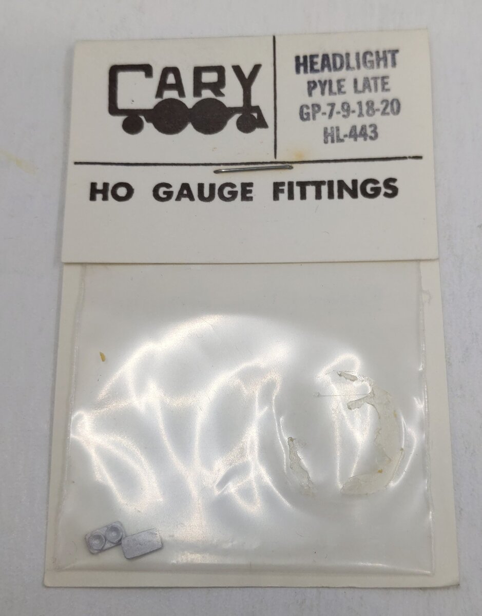 Cary Loco Works HL-443 HO Scale Headlight Pyle Late GP-7-9-18-20