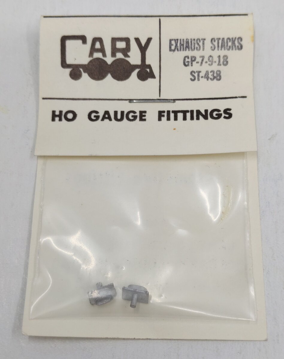 Cary Loco Works ST-438 HO Scale Exhaust Stacks