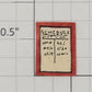American Flyer FLV-0299S Waiting Station Red & Black Script Schedule Sign