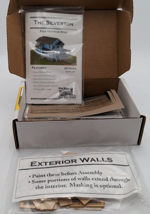Wild West Scale Models 201 HO Scale The Silverton Folk Victorian Style Kit