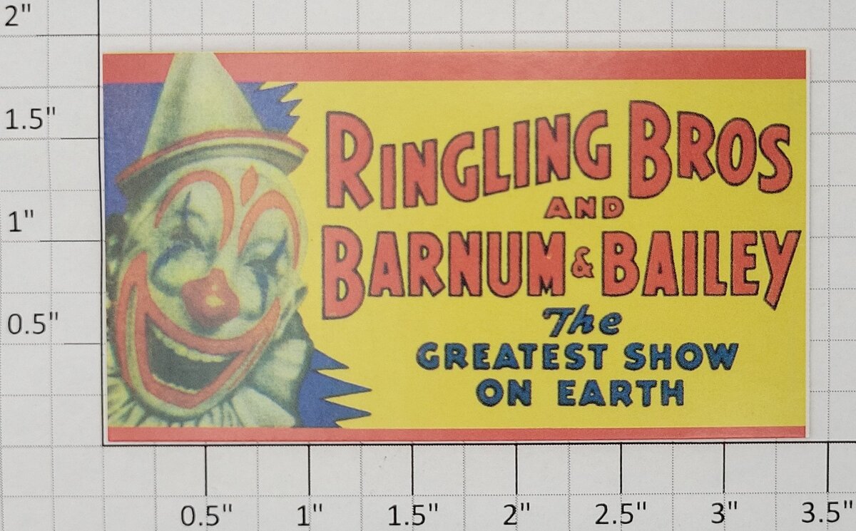 American Flyer INS-RBBBNV Small Barnum and Bailey Billboard Insert