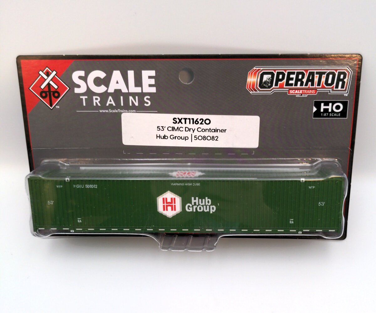 Scale Trains SXT11620 HO CIMC 53' Corrugated Dry Container Hub Group #508082