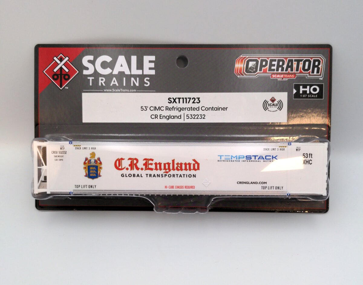 Scale Trains SXT11723 HO CIMC 53' Reefer Container CR England #532232