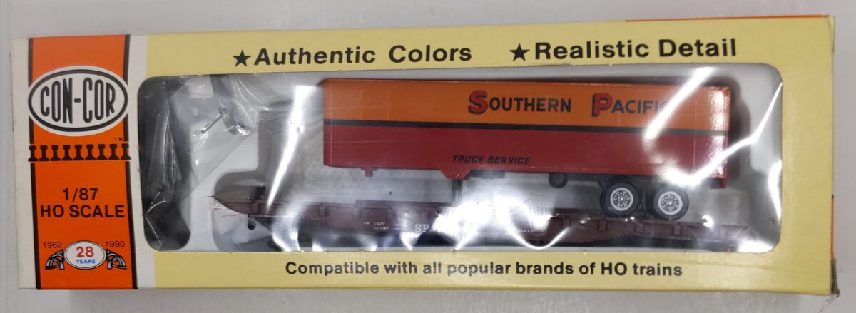 Con-Cor 0001-9160 HO Scale 54' TOFC Kit Southern Pacific Flat/Trailer