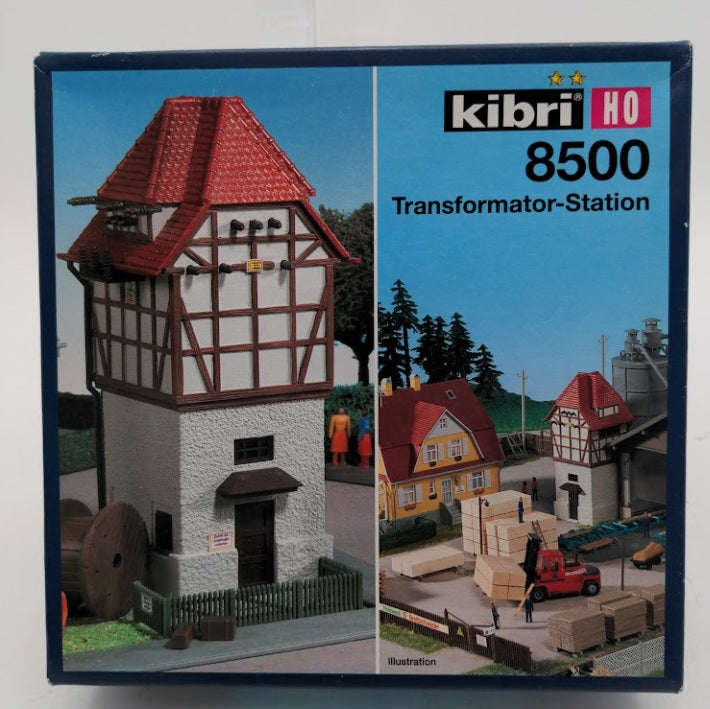 Kibri 8500 HO Scale Transformer Station Building Kit