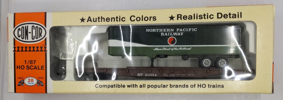 Con-Cor 0001-9162 HO Scale 54' TOFC Kit Northern Pacific Flat/Trailer