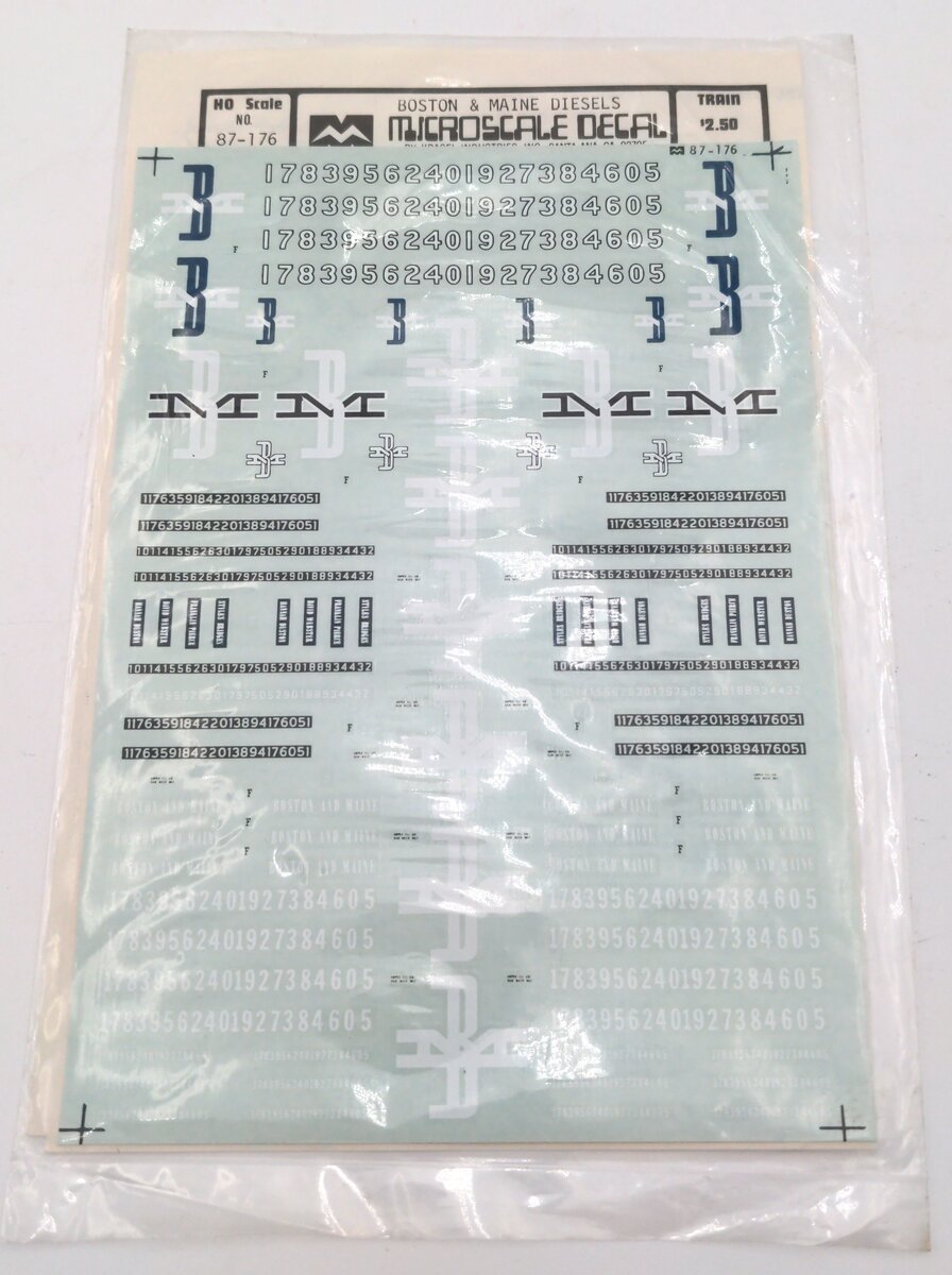 Microscale 87-176 87-176 Boston & Maine Diesel Decals
