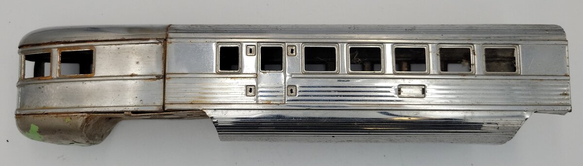 Lionel #618X O Gauge Flying Yankee Chrome Observation Car Shell
