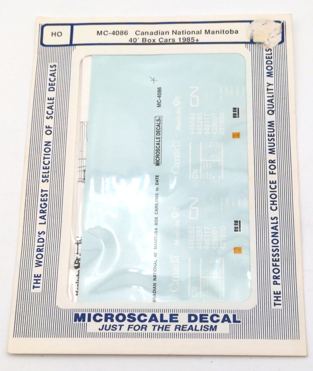 Microscale MC-4086 Canadian National Manitoba 40' Box Cars 1985+