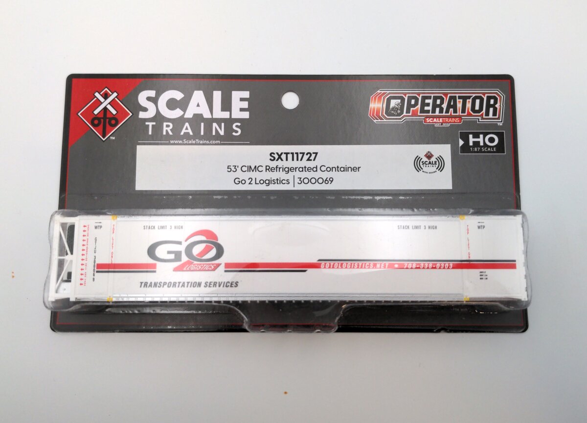 Scale Trains SXT11727 HO CIMC 53' Reefer Container Go 2 Logistics #300069