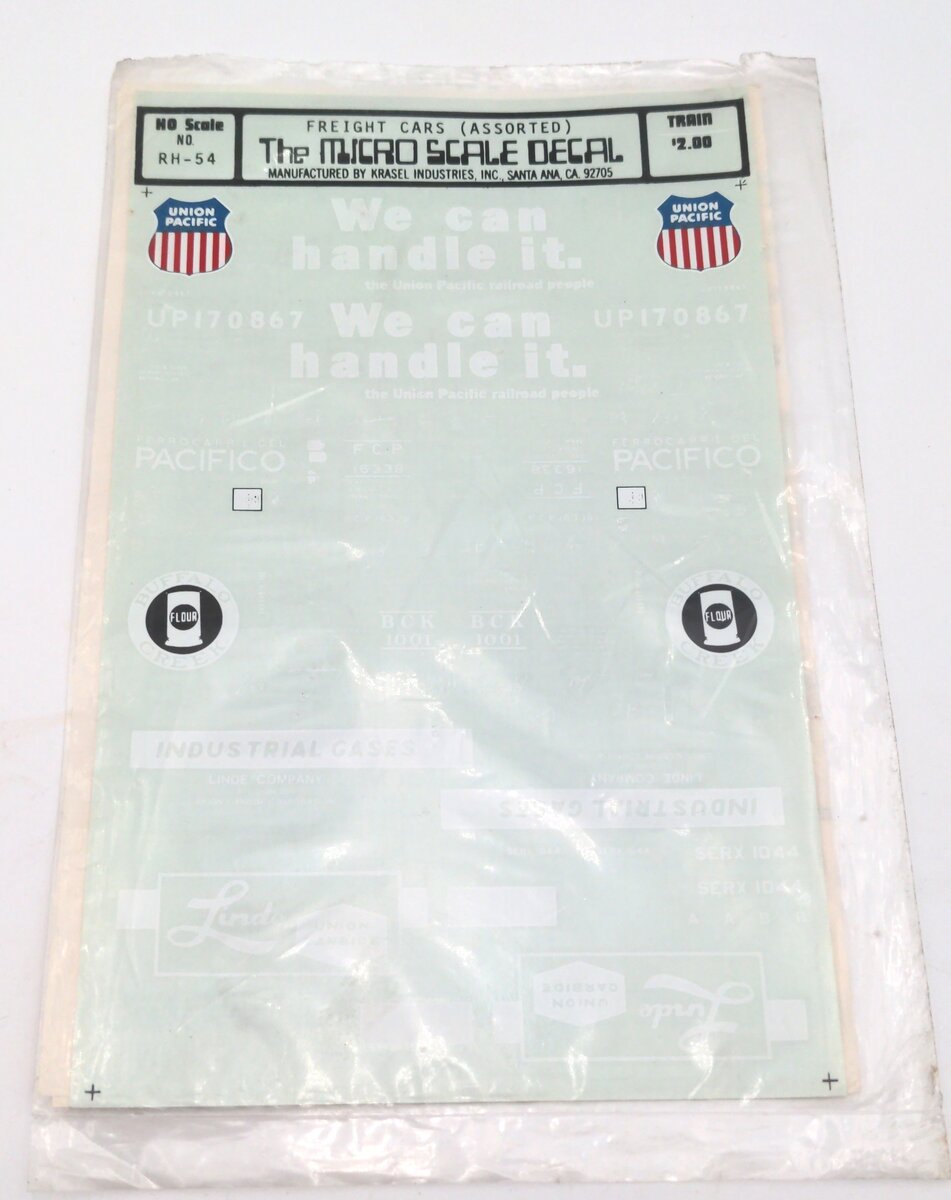 Microscale RH-5Freight Cars (Assorted)  Decals