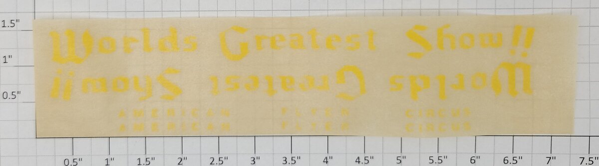 American Flyer TRS0771-1 Yellow 