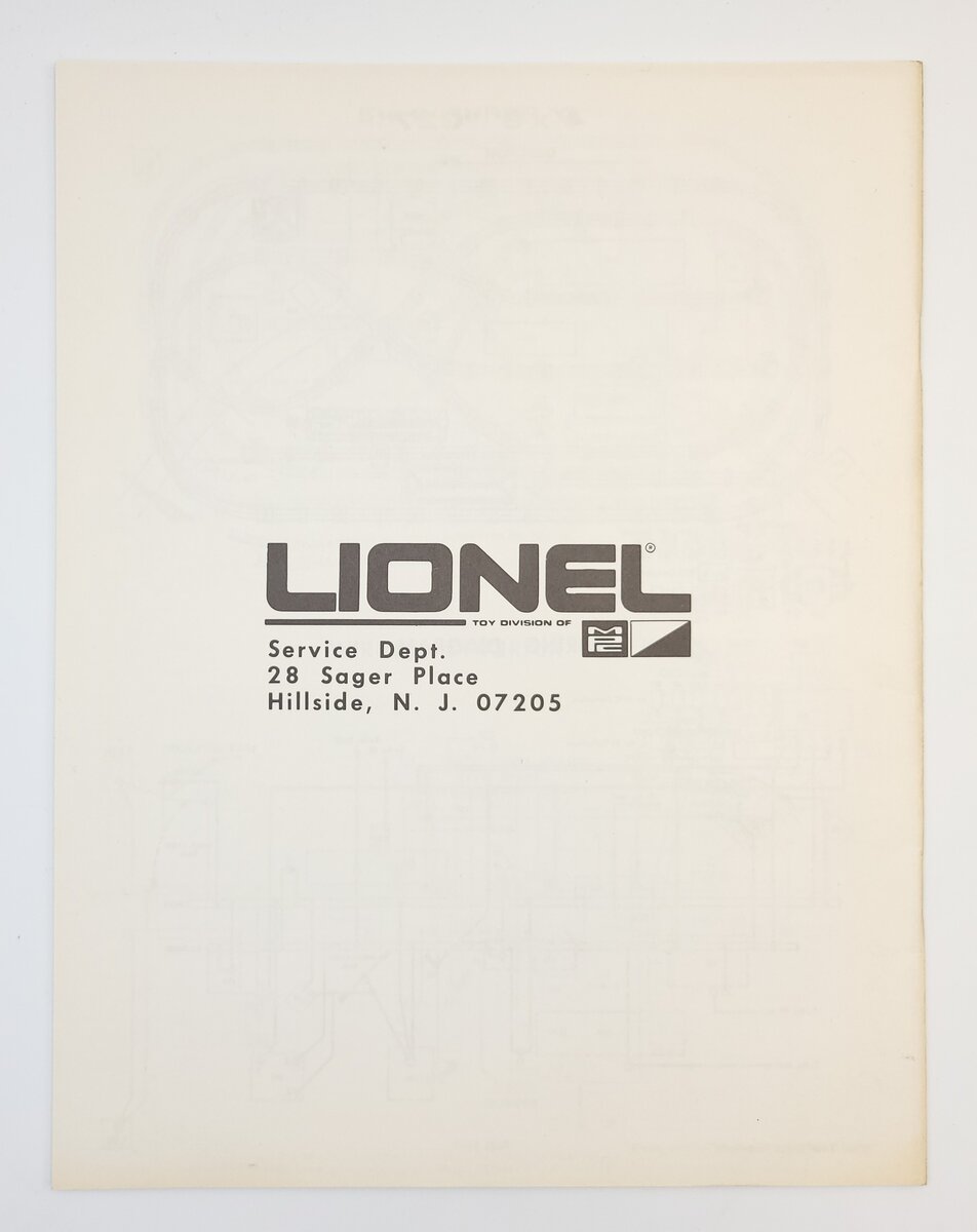 Lionel 1970-A Lifetime Railroading Train and Accessory Manual - Mint